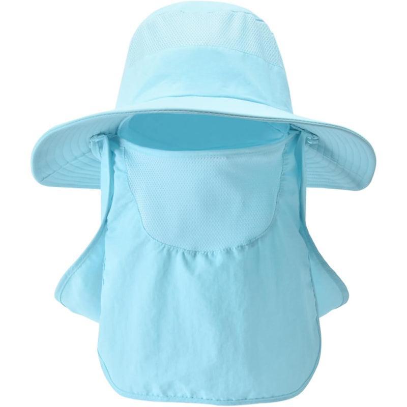 Detachable Wide Brim Fishing Hat – UPF 50+ Sun Shield & Comfort-USA Fish Bait