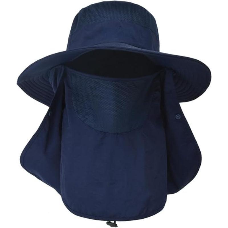 Detachable Wide Brim Fishing Hat – UPF 50+ Sun Shield & Comfort-USA Fish Bait