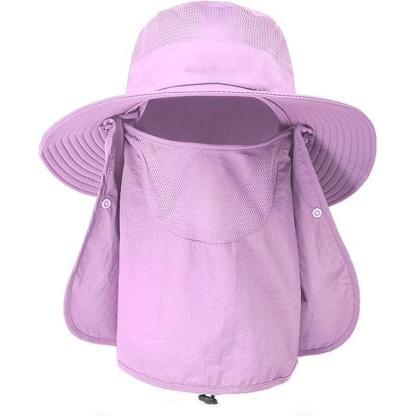Detachable Wide Brim Fishing Hat – UPF 50+ Sun Shield & Comfort-USA Fish Bait