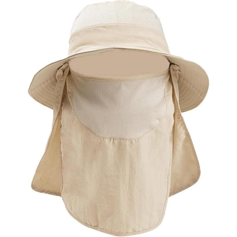 Detachable Wide Brim Fishing Hat – UPF 50+ Sun Shield & Comfort-USA Fish Bait