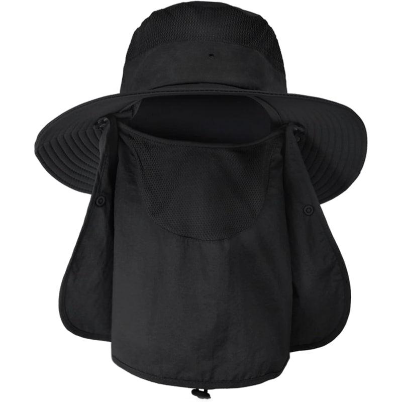 Detachable Wide Brim Fishing Hat – UPF 50+ Sun Shield & Comfort-USA Fish Bait