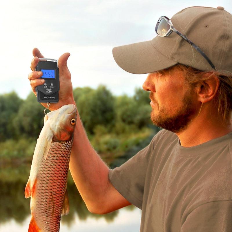 Digital Weighing Scale With LCD Display And Built In Measuring Tape-USA Fish Bait