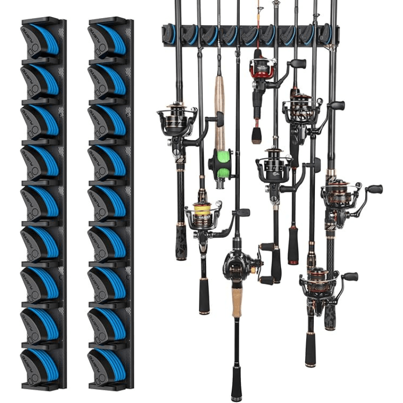 Fishing Rod Holder Mounted Storage Rack For Fishing Gear Organization-USA Fish Bait