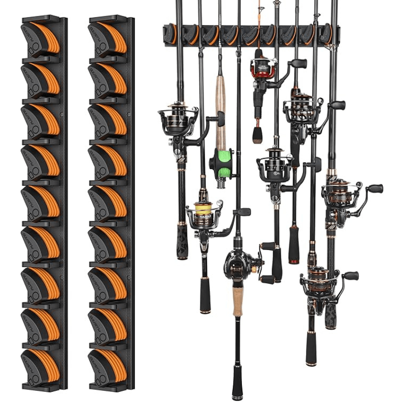 Fishing Rod Holder Mounted Storage Rack For Fishing Gear Organization-USA Fish Bait