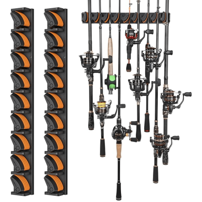 Fishing Rod Holder Mounted Storage Rack For Fishing Gear Organization-USA Fish Bait