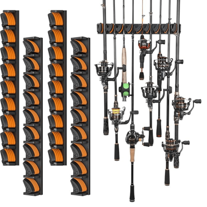 Fishing Rod Holder Mounted Storage Rack For Fishing Gear Organization-USA Fish Bait