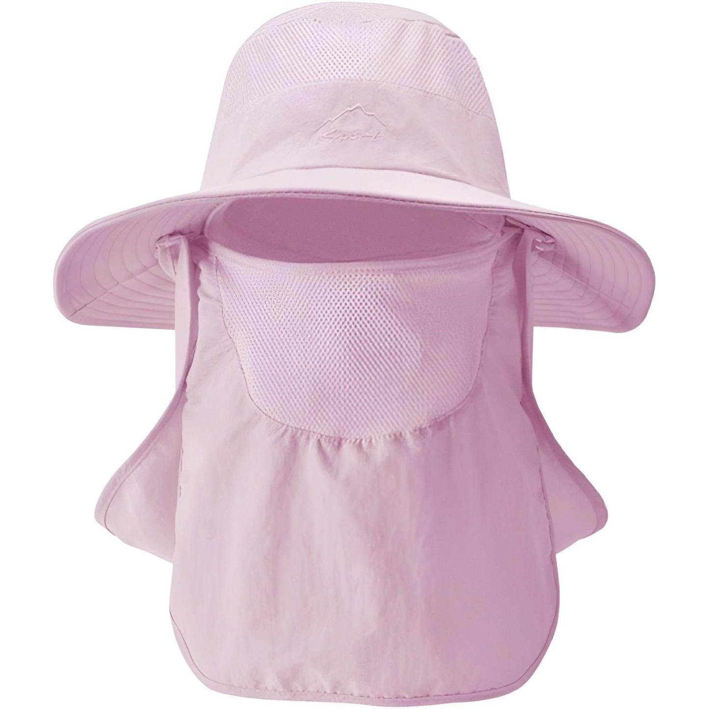 Outdoor Wide Brim Hat With Detachable Cover And Flap-USA Fish Bait