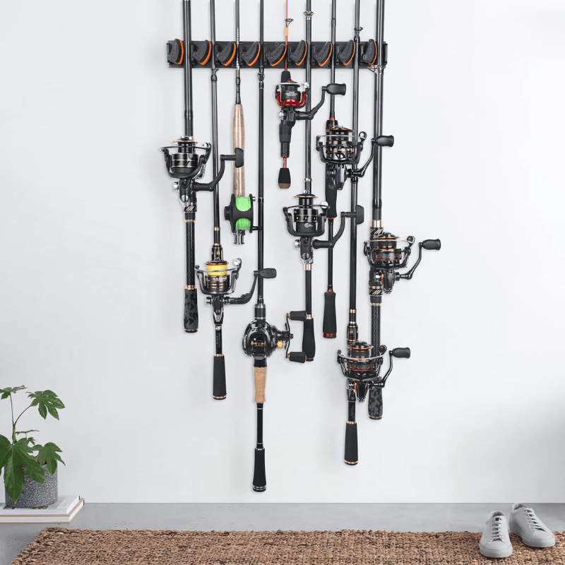 Fishing Rod Holder Mounted Storage Rack For Fishing Gear Organization-USA Fish Bait