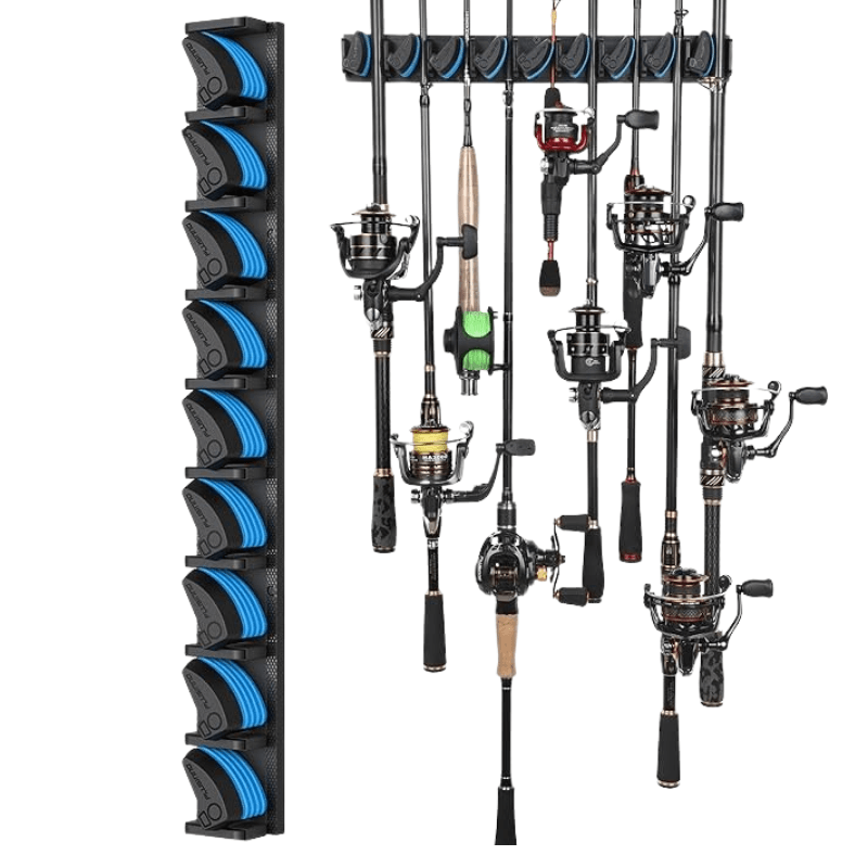 Fishing Rod Holder Mounted Storage Rack For Fishing Gear Organization - USA Fish Bait