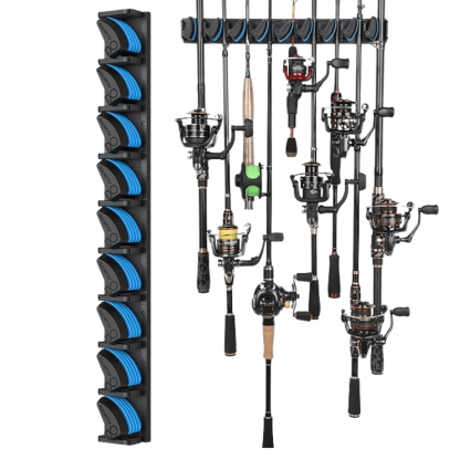 Fishing Rod Holder Mounted Storage Rack For Fishing Gear Organization-USA Fish Bait