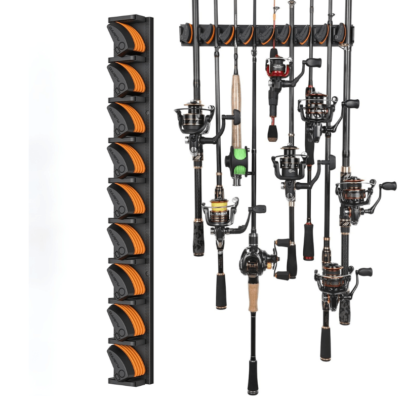 Fishing Rod Holder Mounted Storage Rack For Fishing Gear Organization-USA Fish Bait