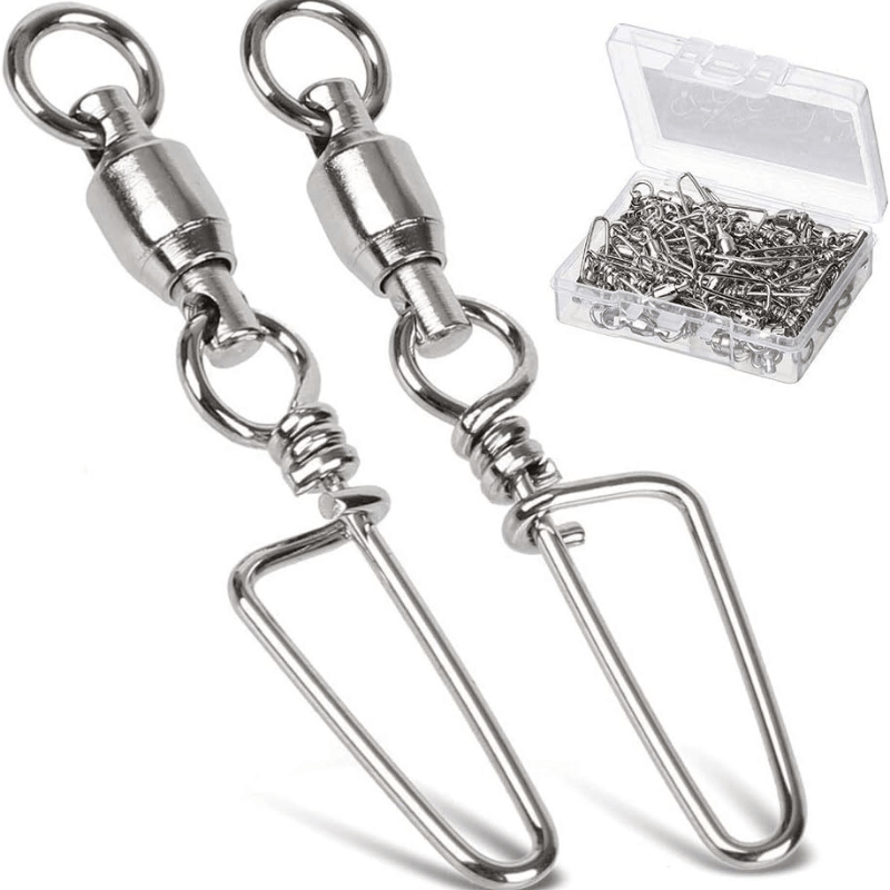 Fishing Swivels With Snap For Fishing Rigs-USA Fish Bait