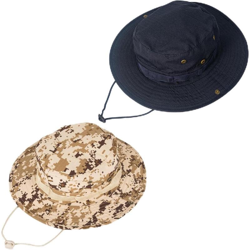 Foldable Pack of 2 Boonie Hats – UPF 50+ Sun Protection-USA Fish Bait