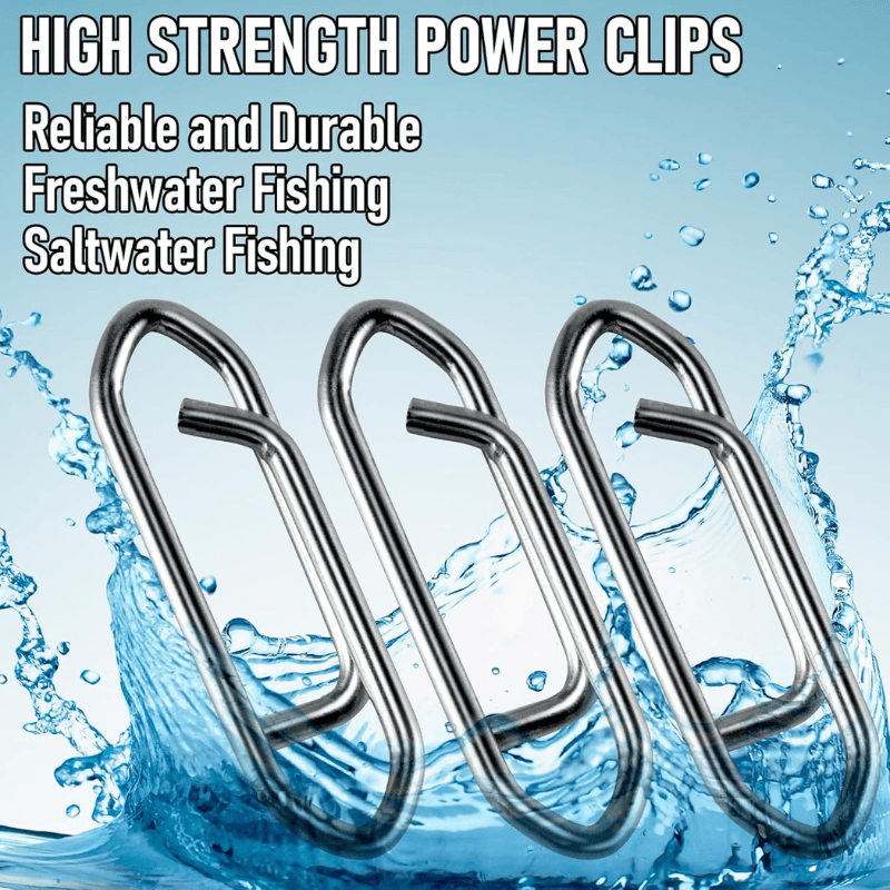 High Strength Fishing Clips – Freshwater and Saltwater Use-USA Fish Bait