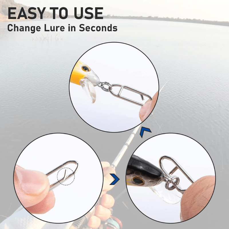 High Strength Fishing Clips – Freshwater and Saltwater Use-USA Fish Bait