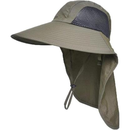 Lightweight And Foldable Design Wide Brim Outdoor Hat-USA Fish Bait