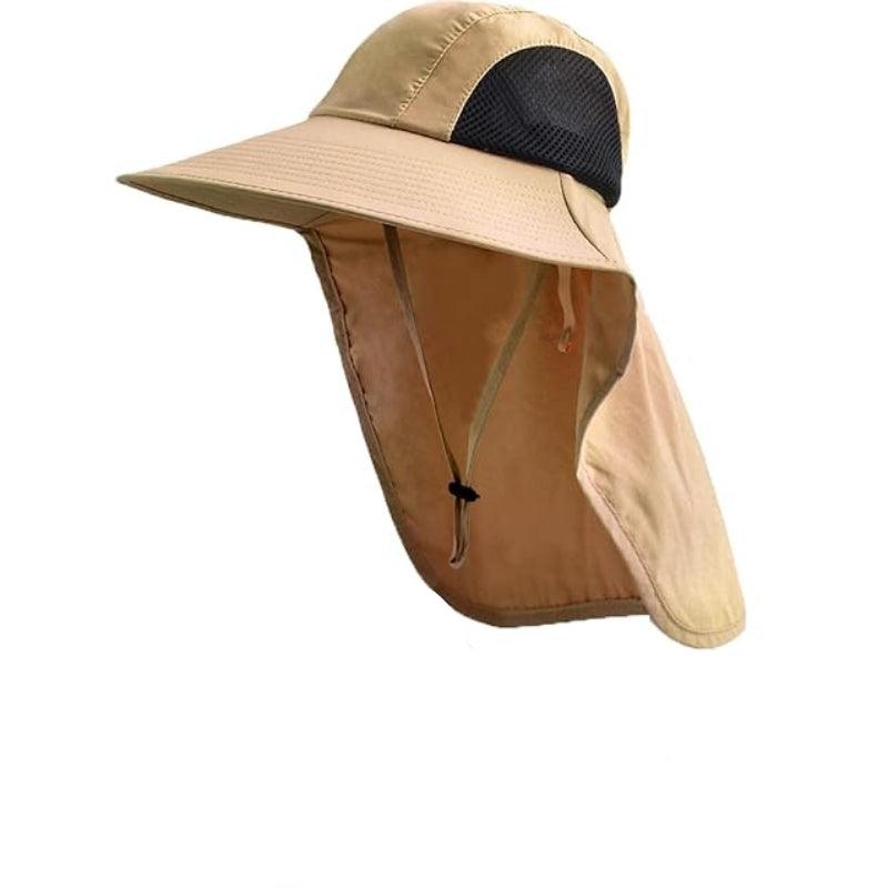 Lightweight And Foldable Design Wide Brim Outdoor Hat-USA Fish Bait
