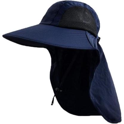 Lightweight And Foldable Design Wide Brim Outdoor Hat-USA Fish Bait