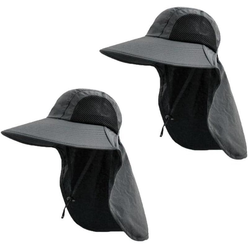 Pack of 2 Foldable Outdoor Hat Outdoor Hats for Sun Protection-USA Fish Bait