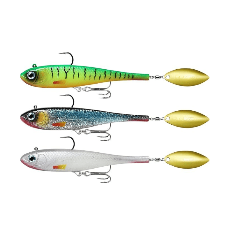 Pre-Rigged Soft Fishing Lures With Spinner Ready-to-Use Baits-USA Fish Bait