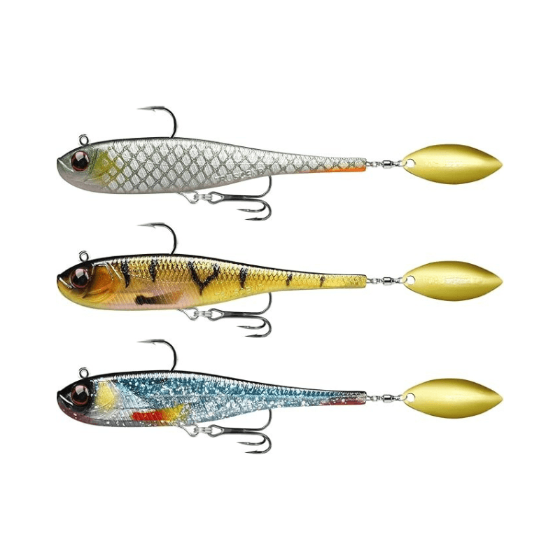 Pre-Rigged Soft Fishing Lures With Spinner Ready-to-Use Baits-USA Fish Bait