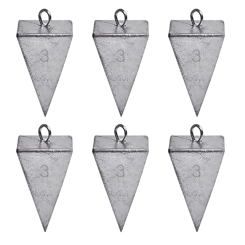 Pyramid Fishing Sinkers For Water Fishing Stability-USA Fish Bait