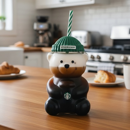 Starbies Teddy Bear Coffee Cup