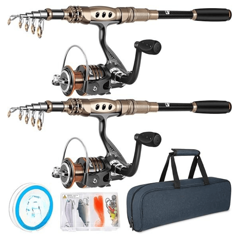 Telescopic Fishing Rod - Reel Combo Kit - For Freshwater Fishing-USA Fish Bait