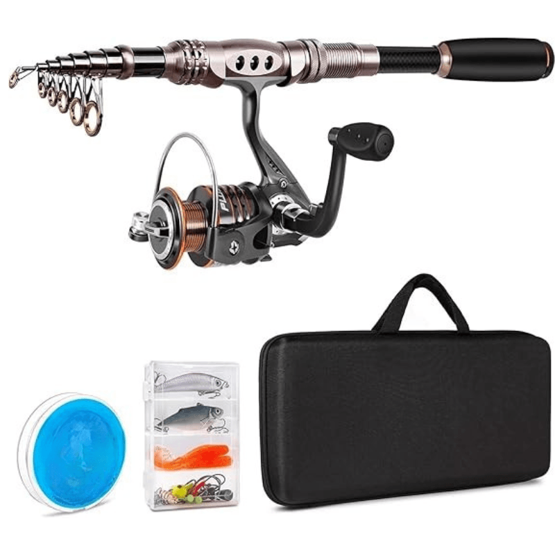 Telescopic Fishing Rod - Reel Combo Kit - For Freshwater Fishing-USA Fish Bait