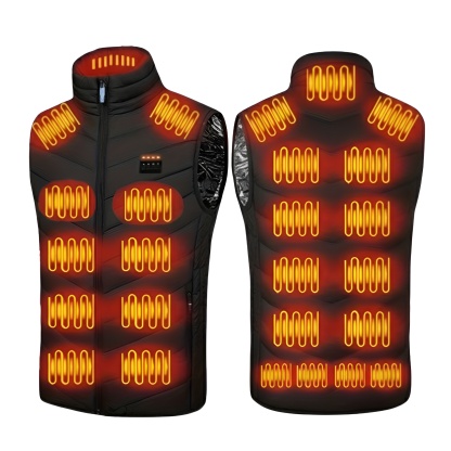 USB Heated Vest With Twenty Five Zones