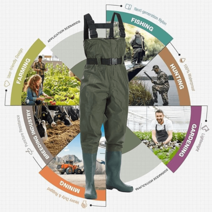 Waterproof Fishing Waders With Boots Waders For Anglers - USA Fish Bait