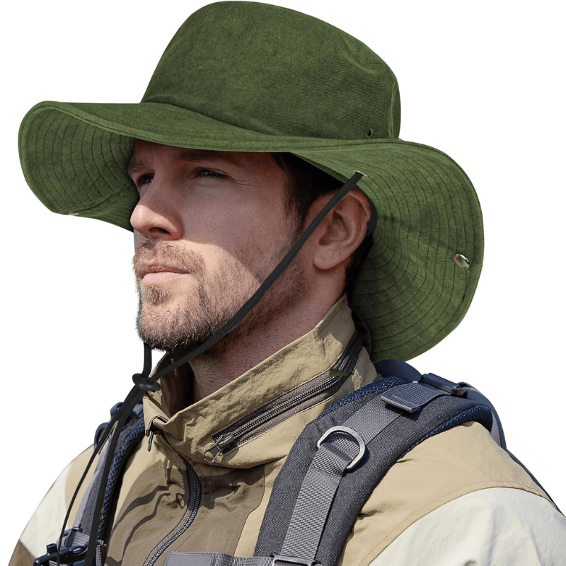 Western Style Cowboy Hat - With Adjustable Strap-USA Fish Bait