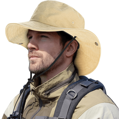 Western Style Cowboy Hat - With Adjustable Strap-USA Fish Bait