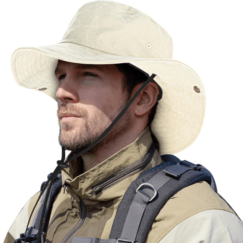 Western Style Cowboy Hat - With Adjustable Strap-USA Fish Bait