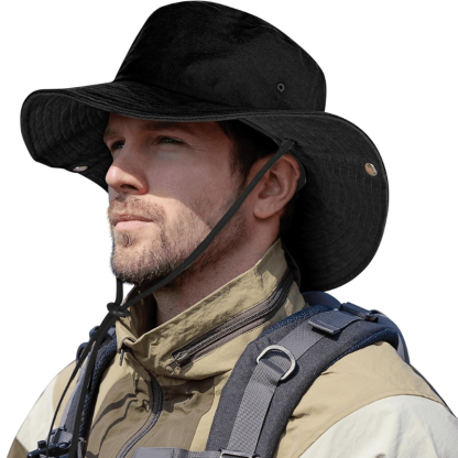 Western Style Cowboy Hat - With Adjustable Strap-USA Fish Bait