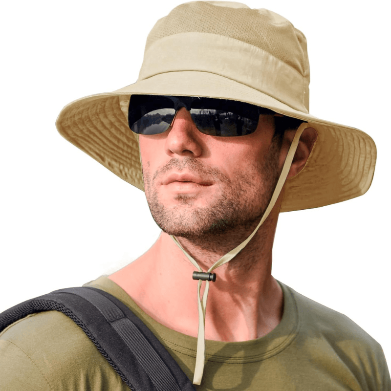 Wide Brim Design Foldable Fishing Hat-USA Fish Bait