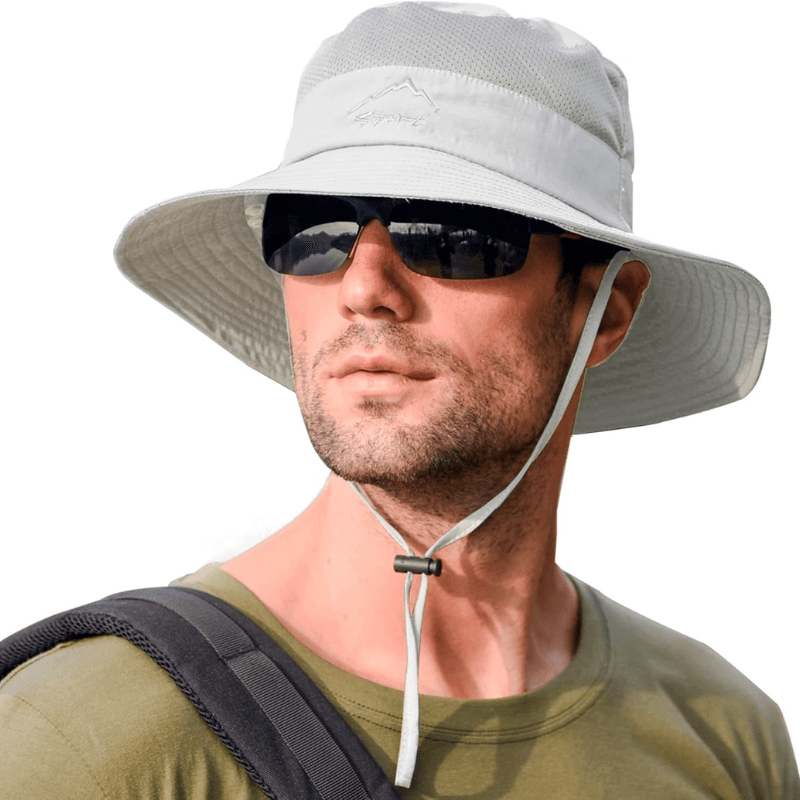 Wide Brim Design Foldable Fishing Hat-USA Fish Bait