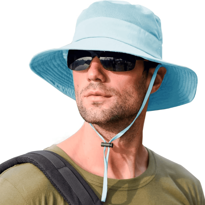 Wide Brim Design Foldable Fishing Hat-USA Fish Bait