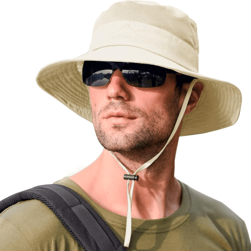 Wide Brim Design Foldable Fishing Hat-USA Fish Bait