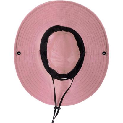 Packable Wide Brim Sun Hat With Adjustable Fit And Ponytail Opening - USA Fish Bait