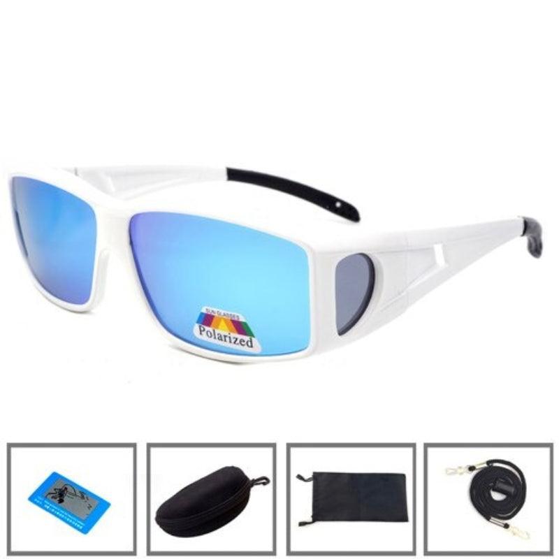 Clip On Fishing Sunglasses-USA Fish Bait