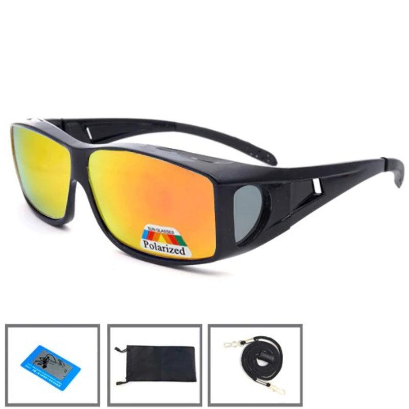 Clip On Fishing Sunglasses-USA Fish Bait