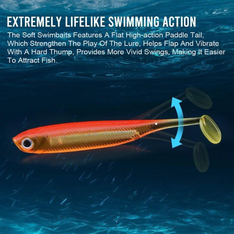 Soft Shad Fishing Lure-USA Fish Bait