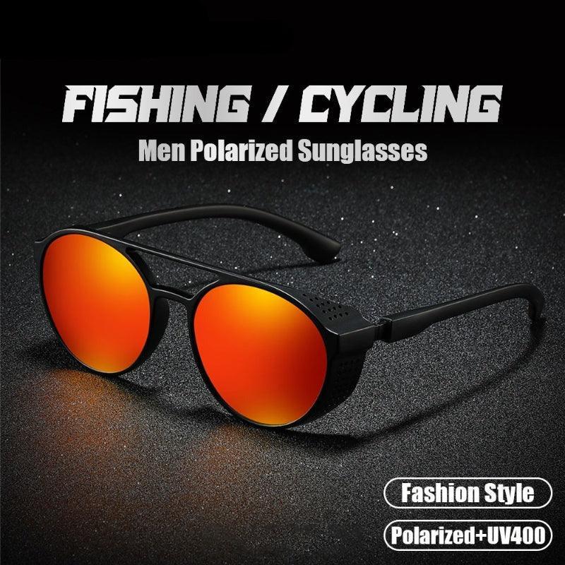 Round Polarized Classic Sunglasses-USA Fish Bait