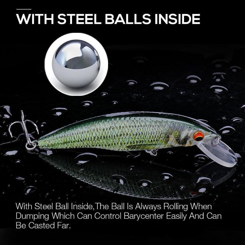 Black Minnow Fishing Lures-USA Fish Bait
