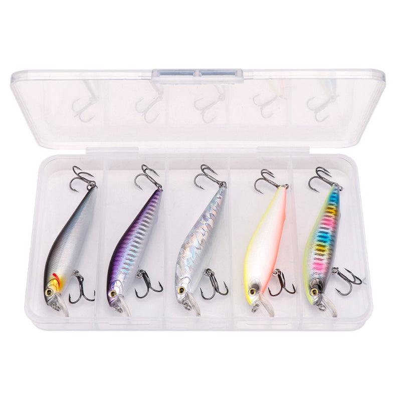 5Pcs 90MM 10G Silent Sinking Minnow Lures Crankbaits Fishing Set-USA Fish Bait