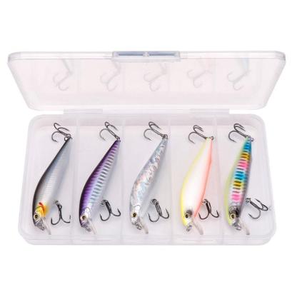 5Pcs 90MM 10G Silent Sinking Minnow Lures Crankbaits Fishing Set-USA Fish Bait