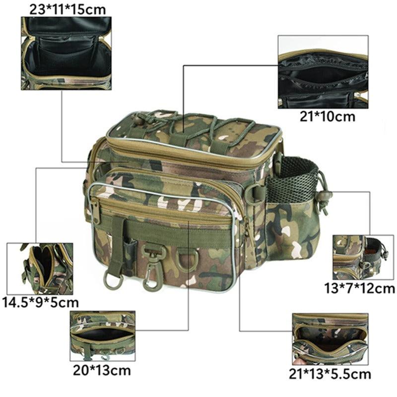Portable Fishing Shoulder Bag-USA Fish Bait