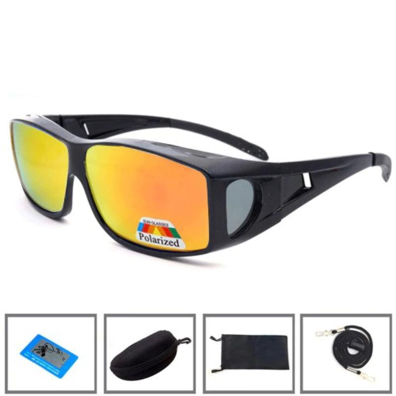 Clip On Fishing Sunglasses-USA Fish Bait