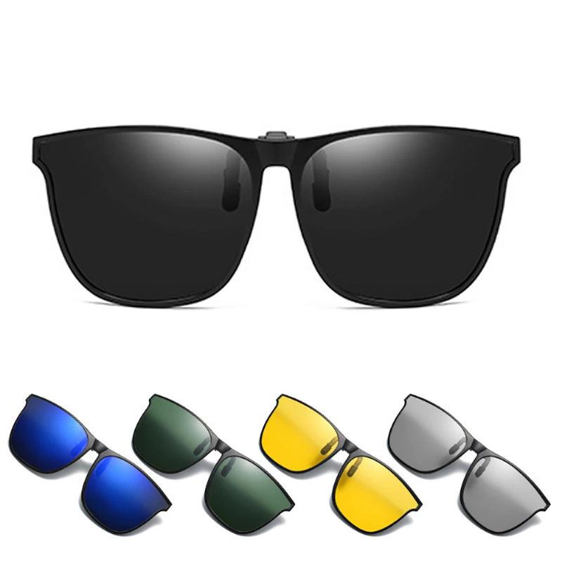Mirror Blue Flip Up Clip On Sunglasses - USA Fish Bait